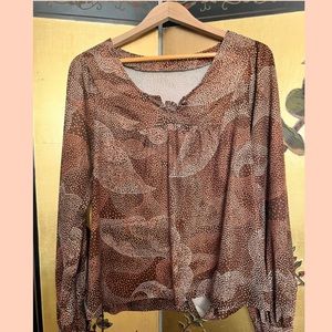 70s Style Blouse, Size L
